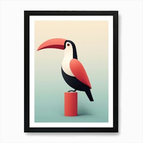 Minimalist Toucan 3 Illustration Art Print