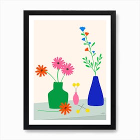 The Flower Stall 1 Art Print