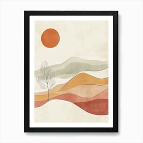 Abstract Landscape 1 Art Print