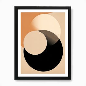 Black And White MueDling Geometric Dreams Art Print