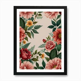 Floral Pattern 17 Art Print