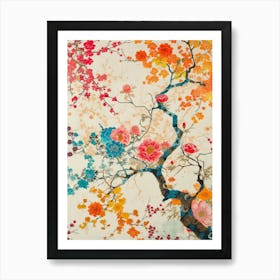 Hokusai  Great Japan Floral Japanese 5 Art Print