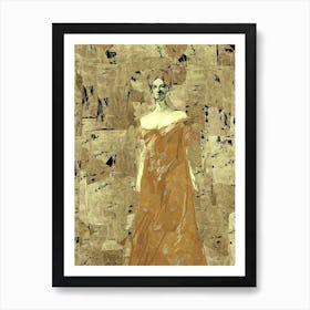 Maiden In Gold Art Print