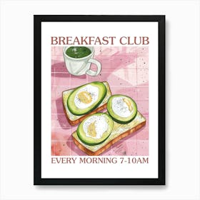 Breakfast Club Poached Eggs 3 Art Print