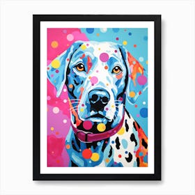 Colourful Pop Art Dog 1 Art Print