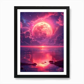 Full Moon In The Sky 7 Art Print