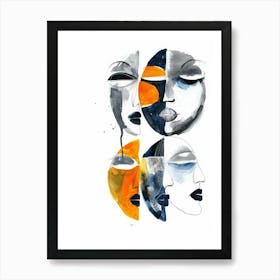 Face Painting 1 Art Print