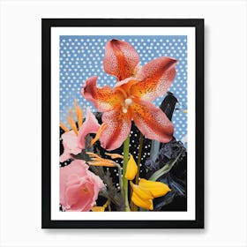 Surreal Florals Daffodil 1 Flower Painting Art Print