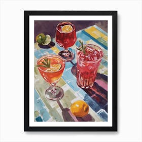 Summer Cocktails 2 Art Print