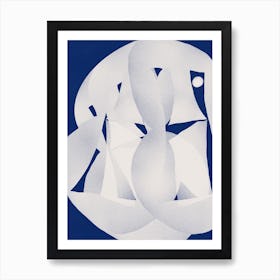 Paper Sculpture Abstract Art Print