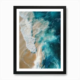 Aerial Ocean Wave Art Print