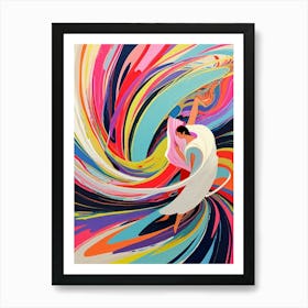 Dancer In A Swirl Art Print