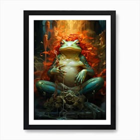 Frog like King Art Print