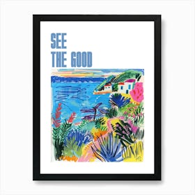 See The Good Poster Seascape Dream Matisse Style 7 Art Print