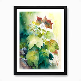 Poison Ivy In Rocky Mountains Landscape Pop Art 7 Art Print
