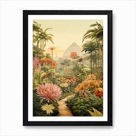 Singapore Gardens By The Bay Vintage Botanical Illustration Art Print