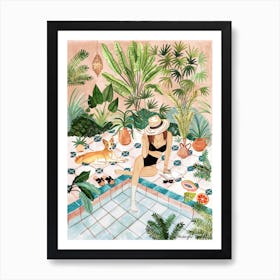 Moroccan Dipping Pool Art Print