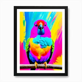 Colorful Parrot -Reimagined Art Print