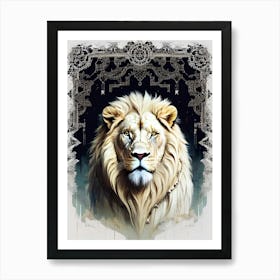 Lion art 59 Art Print