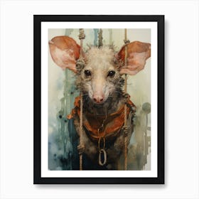 A Realistic And Atmospheric Watercolour Fantasy Character 1 Art Print