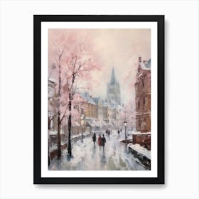 Dreamy Winter Painting Nottingham United Kingdom 3 Art Print