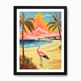 Eagle Beach, Aruba, Matisse And Rousseau Style 2 Art Print