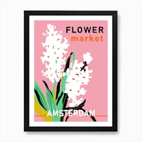 Flower Market Amsterdam Art Print