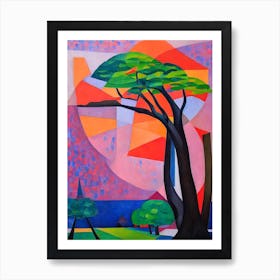 Camphor Tree Cubist Art Print