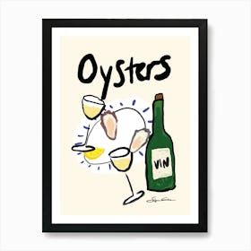 Oysters Art Print