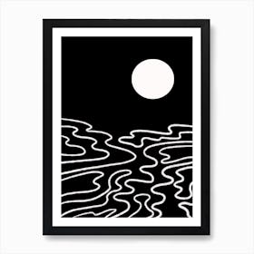 Midnight Ocean Art Print