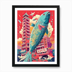 Koinobori Festival Japanese Kitsch 3 Art Print