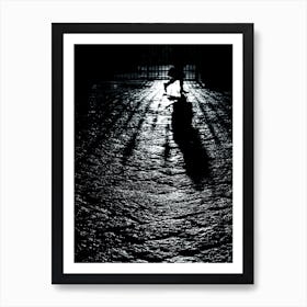 art photo photography black white person people street photo legs city dark bedroom office vertical Póster