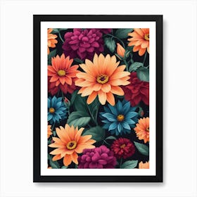 Watercolor Flowers 27 Art Print