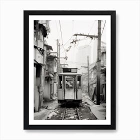 Busan, South Korea, Black And White Old Photo 1 Art Print