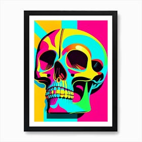 Skull With Pop Art Influences 3 Pop Art Art Print