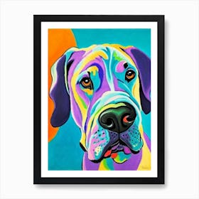 Neapolitan Mastiff Fauvist Style Dog Art Print