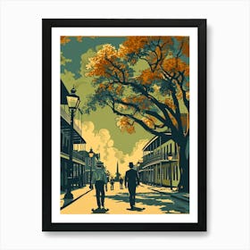 Jackson Square Vintage Poster 1 Art Print