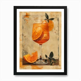 Aperol Spritz Orange 100 Art Print