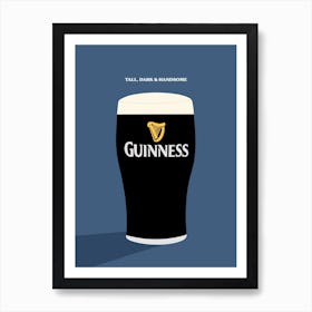 Handsome Pint of Guinness Art Print