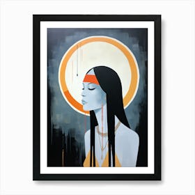 Spirit Of The Plains, Boho Art Style Art Print