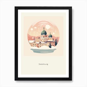 Salzburg Austria 2 Snowglobe Poster Art Print