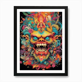 Demon Head 1 Art Print