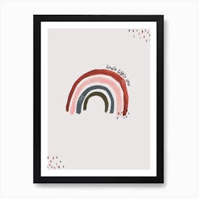 Smile Litte One Rainbow Art Print