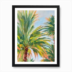 Lady Palm 3 Impressionist Painting Art Print