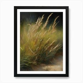 Wild grass, old oil painting,Colorado Arts, Vermont Arts,Montana Arts,Alaska Arts6 Art Print