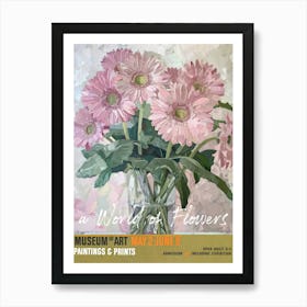 A World Of Flowers, Van Gogh Exhibition Gerbera 3 Art Print