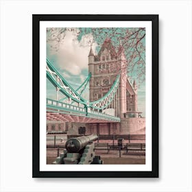 Tower Bridge Urban Vintage Style Art Print