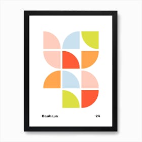 Geometric Bauhaus Poster 24 Art Print