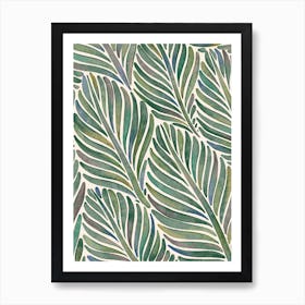 Tropical Leaves Art Print