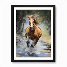 A Horse Painting In The Style Of Oil Painting 2 Art Print